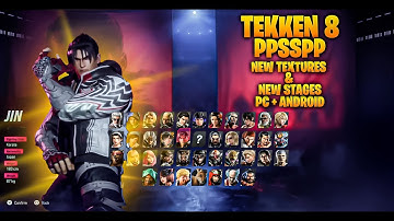 Tekken 8 Ppsspp New Iso & New Textures And Stages On Pc And Android