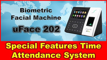 Biometric Facial Machine uFace202 Special Features Intergated with Time Attendance Management System