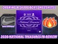 OPENING A $4000 BOX! SWEET HITS!🔥| 2020 Panini National Treasures Football Hobby Box Break/Review