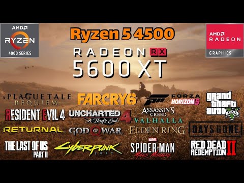 Ryzen 5 4500 - RX 5600 XT - Gaming Test - YouTube