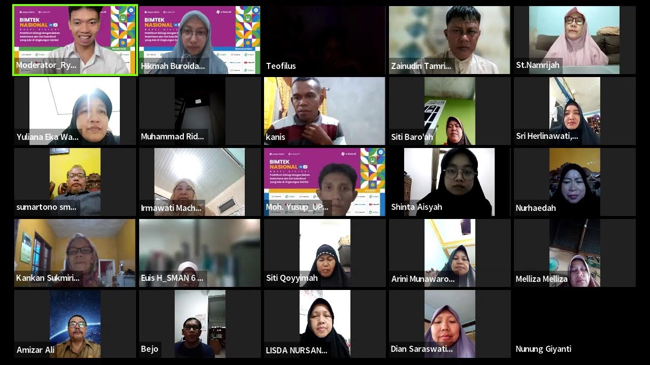 #1 Bimtek 38JP: Praktikum Biologi dgn Bahan Sederhana & Zat Substitusi