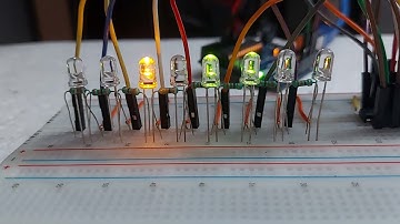 8 LED BINARY COUNTER Using Serial to Parallel Shift Register