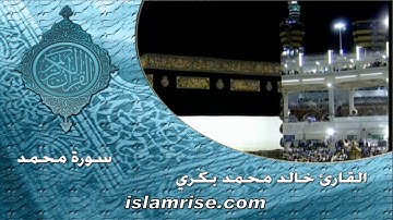 سورة محمد ( القارئ الشيخ خالد محمد بكري )