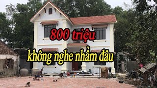 Mẫu nhà 2 tầng giá 800 triệu - YouTube