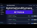 AI Voice Marketing Platform - Automation4Humans #marketingautomation #aiautomation #aivoiceagents