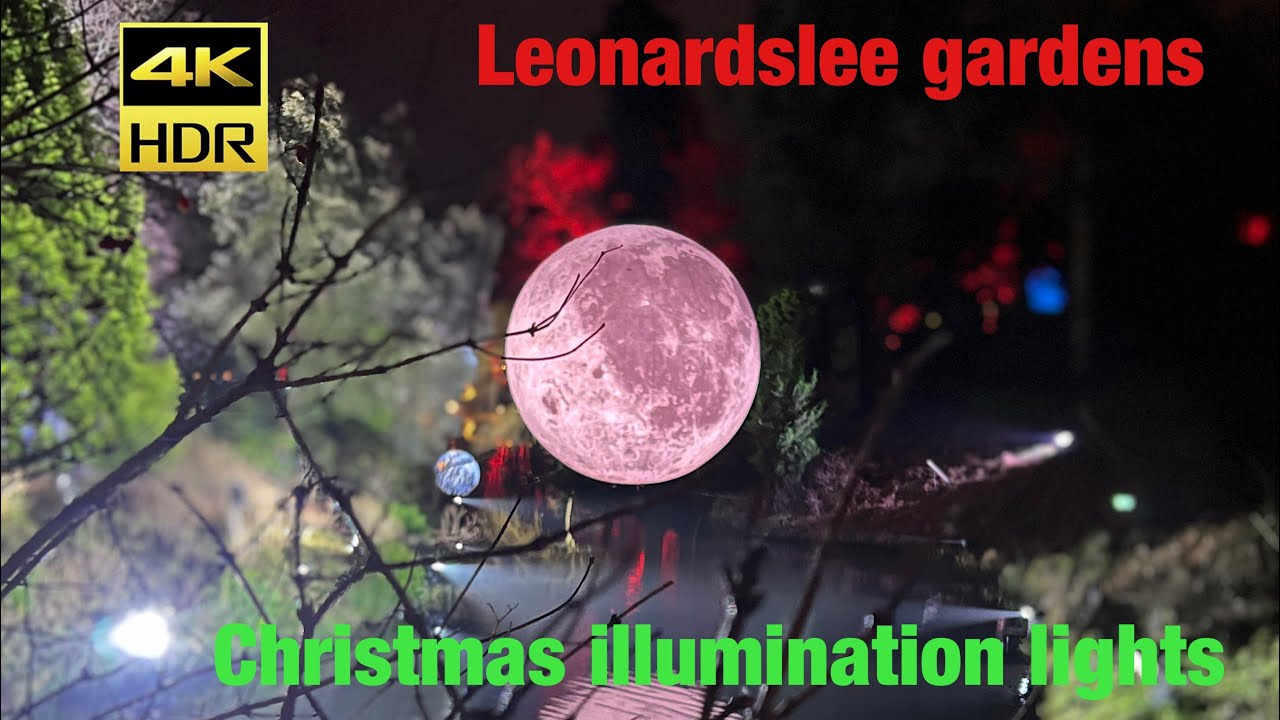 Leonardslee gardens Christmas illumination YouTube