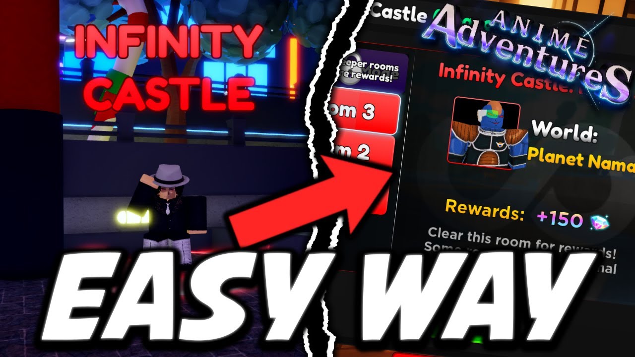 HOW TO DEFEAT NEW INFINITY CASTLE UPDATE 6 FASTEST WAY IN ANIME  ADVENTURES ROBLOX  YouTube