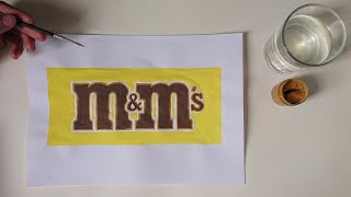 How To Draw M-Ms Logo