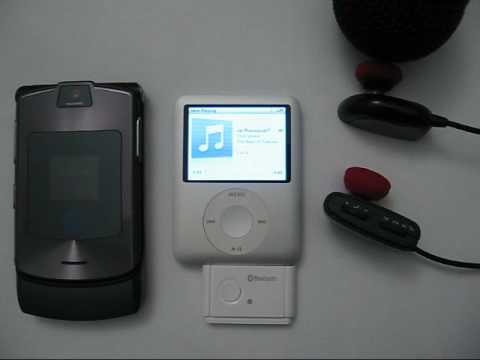 Ipod Bluetooth Stereo Adapter And Mobile Phone With Lubix Bluetooth Stereo Headset Dual Pairing Youtube