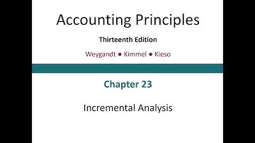 ACC 2220 - Chapter 23 Discussion - Incremental Analysis