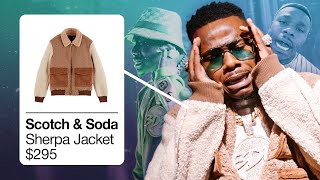 DABABY OUTFITS IN MORE MONEY MORE PROBLEMS / MONICA LEWINSKY / BLIND / GUCCI PEACOAT [CLOTHES]