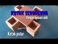 Kotak serbaguna dengan bukaan unik#kotakputar #kotakbukaanunik#diy #woodworking #furniture#woodenbox