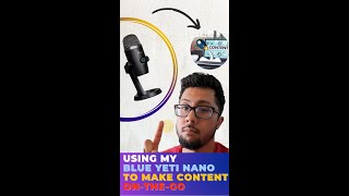 I use my Blue Yeti Nano as a portable mic to make this video