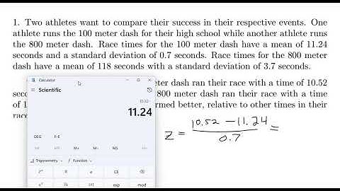 Applied Math   Units   Comparing Athletic Performance