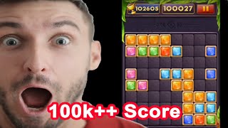 World Best Game Play Block Puzzle Jewel 100K++ Score Highest in the World screenshot 3