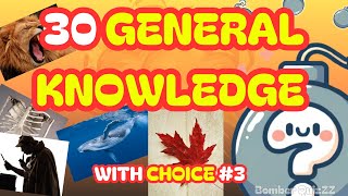 Test Your Smarts #3: 30 Question General Knowledge Quiz #3 ! | Bomber QuizZZ