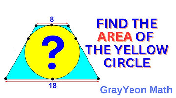 Find the area of the circle #mathpuzzles #geometryskills #thinkoutsidethebox