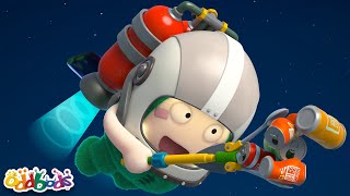 Trash In Space Adventure! | Oddbods Tv Full Episodes | Funny Cartoons For Kids