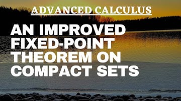 Fixed-point theorem on compact sets holds with weaker assumptions