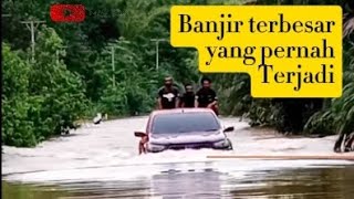 BANJIR TERBESAR YANG PERNAH TERJADI DI JALAN TRANS PAPUA (MERAUKE-MUTING)