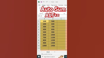 Auto sum function in excel #shorts #short #trending #viral #video #excel #tricks #songs #ytshorts