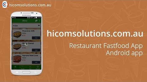 Restaurant Fastfood android app source code for sale