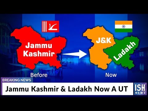 jammu kashmir reformed as union territory