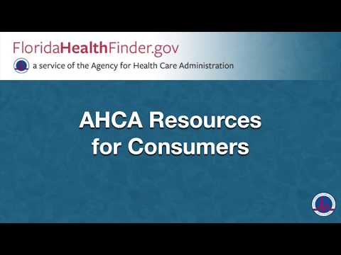 AHCA Resources for Consumers - FloridaHealthFinder.gov