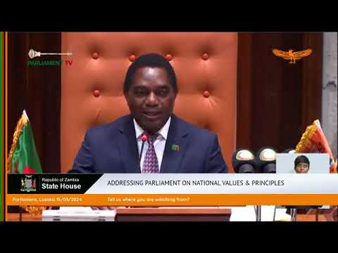 HH Addressing the Parliament on National Values and Principles