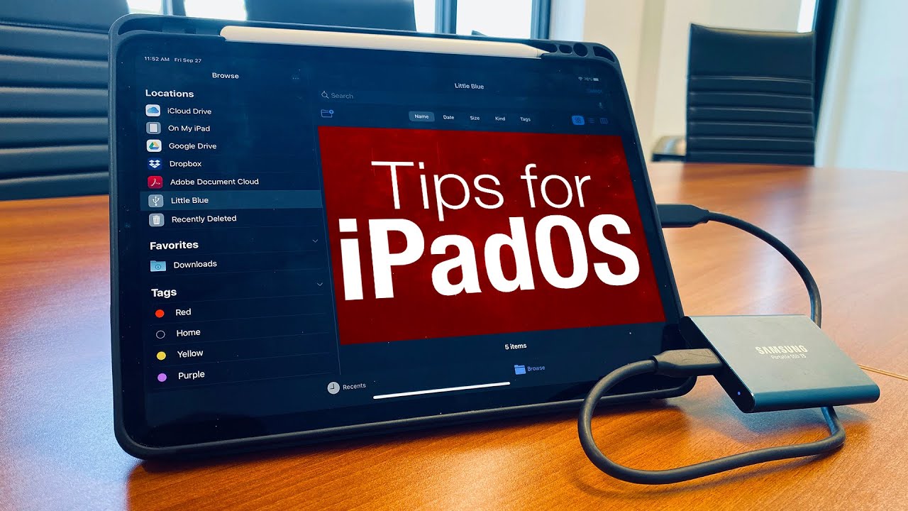 How to a Drive iPad Pro on iPadOS -