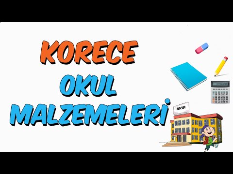 Korece Okul Malzemeleri