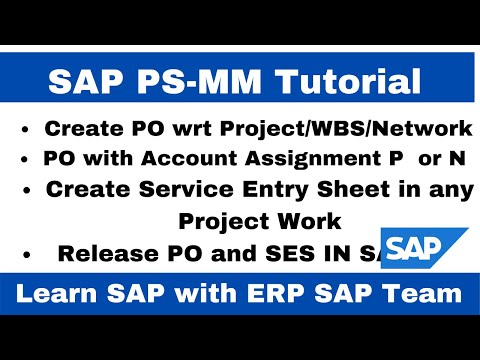 ME21N How to create service PO and SES (ML81N)in SAP (Account Assignment  -P & Item Category-D)