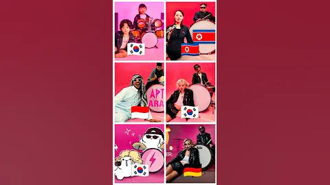 APT - ROSÉ & Bruno Mars | Cover by rosé,kim,arody,kid,asiska,cat,AI #apt  #shorts#APT#rosé#battle