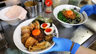 Japanese Food - The BEST MAZESOBA RAMEN Menya Hanabi Nagoya Japan