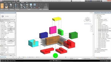 Autodesk Vasari (Revit) - Process oriented Space Planning modeling