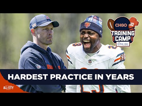BEARS GET PHYSICAL: Ben Johnson Runs Most Physical Chicago Bears Practice in LONG Time | CHGO Bears