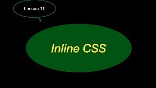 HTML and CSS Tutorial 11: Inline CSS program.