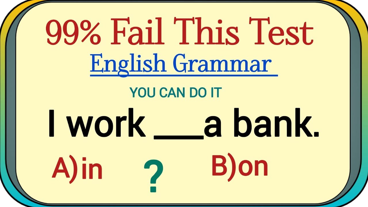 Mixed English grammar Test ✨99% can't pass This Test