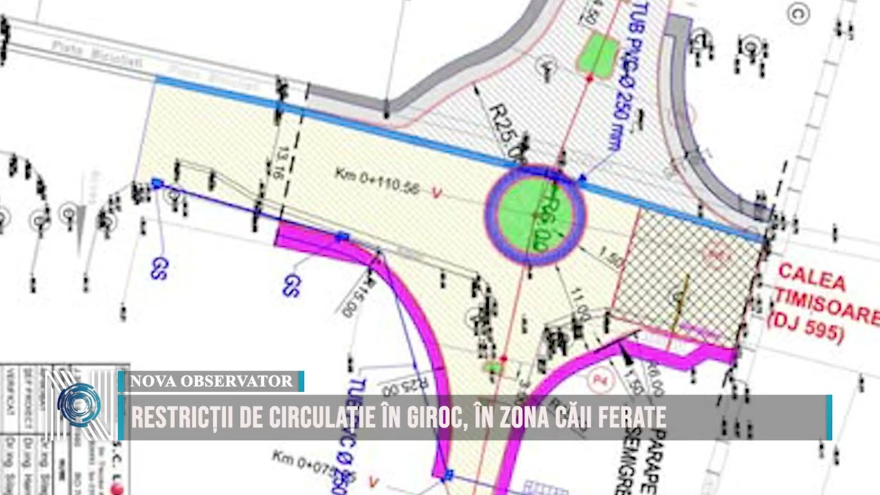 Restricții de circulație în Giroc, în zona căii ferate