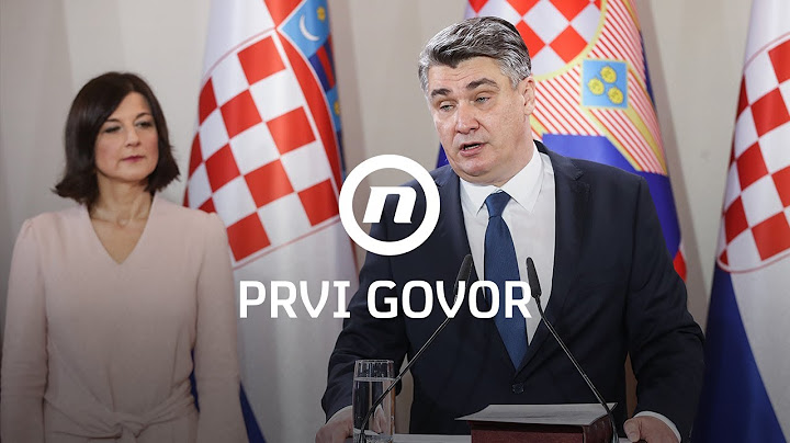 Prvi govor predsjednika Zorana Milanovića