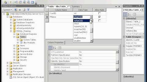 Creating the Customers Table.avi