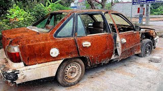 Restoration abandoned car 53 year | Restore & Repair A 53 year old rusty DAEWOO car to World Class