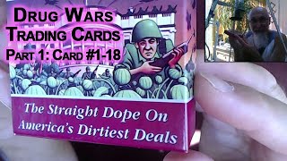 Drug Wars Trading Cards, 1991, Eclipse Comics: P1, Cards #1-18 [ASMR, Full Live Stream Reading]