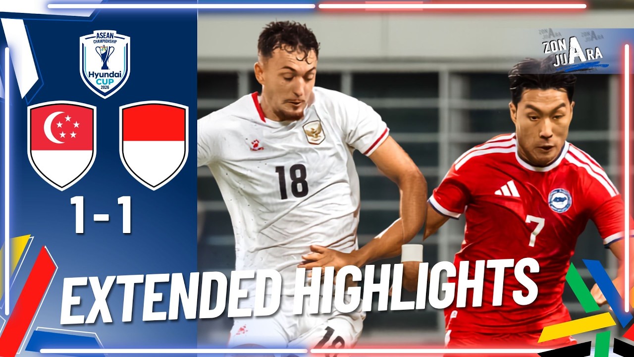 EXTENDED HIGHLIGHTS! SINGAPURA (1) VS (1) INDONESIA | GRUP A ASEAN HYUNDAI CUP 2026