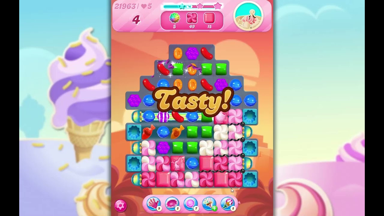 Candy Crush Saga Level 21963 - YouTube