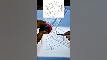 How to draw isometric view. #music #drafting #drawing #isometricdrawing #engineeringdrawing #tech