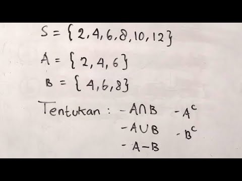 Video: Dalam matematika apa yang dimaksud dengan komplemen?