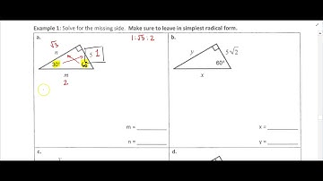 Ch. 9 - Pyth Theorem Section 9.3 - 30-60-90