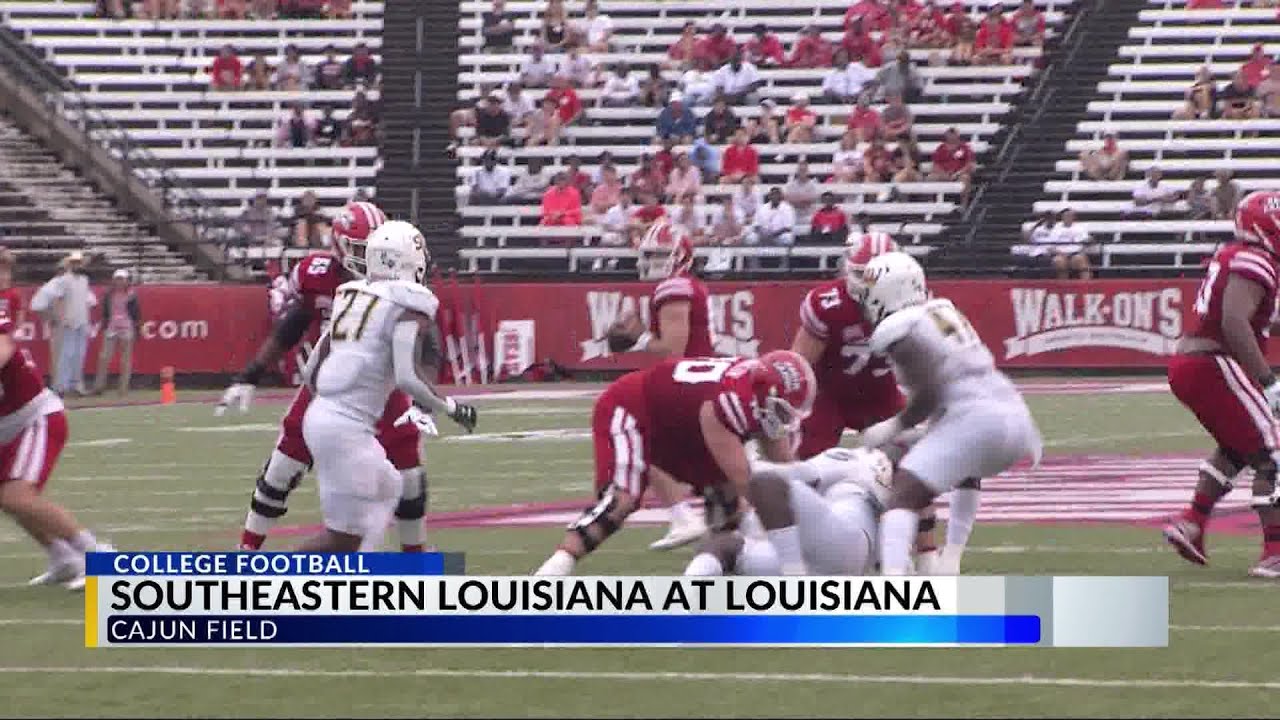 Cajun football wins season opener 247 YouTube