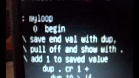 GForth Program with Loop and If statement (1)